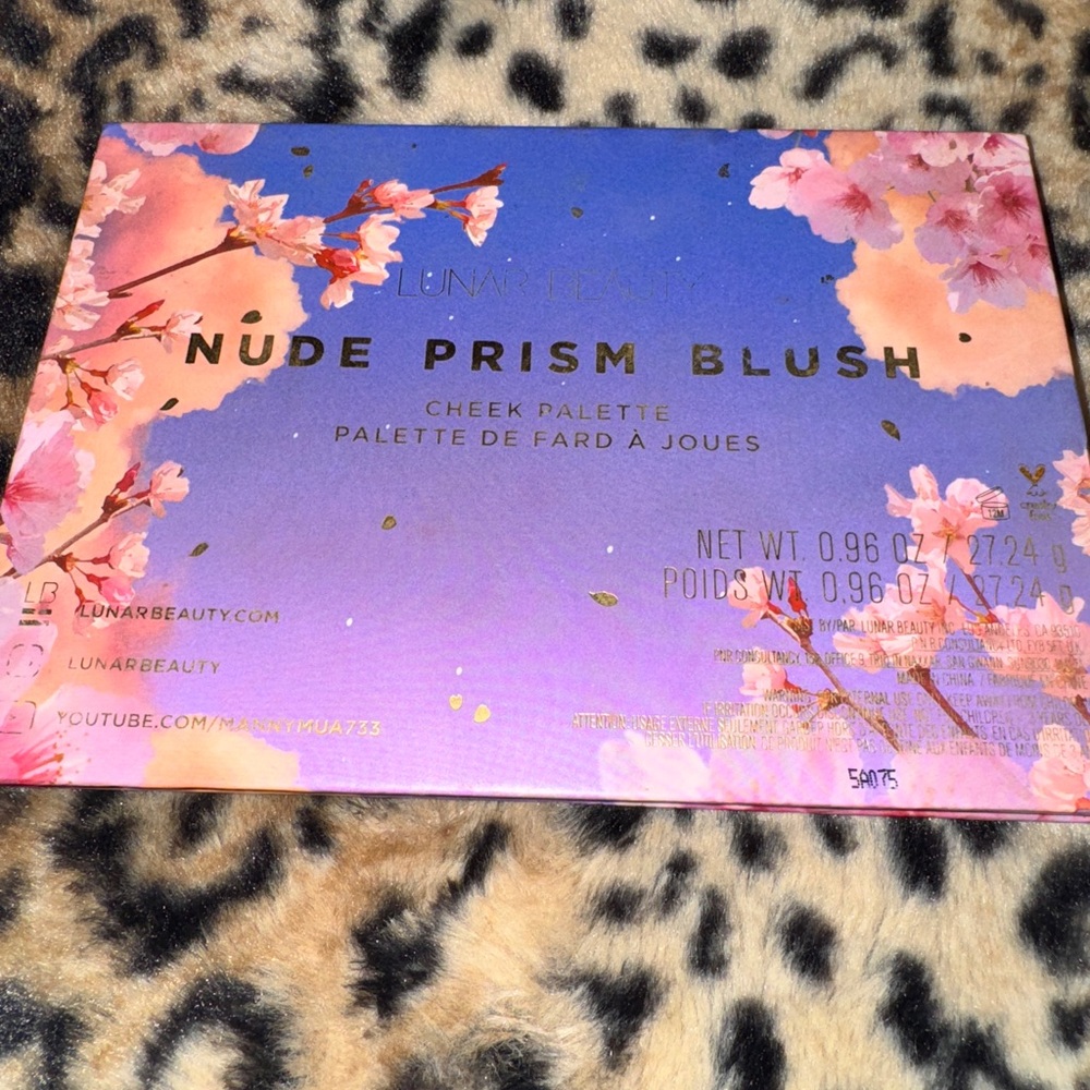 Lunar Beauty Cheek Palette with Pink and Purple Hues